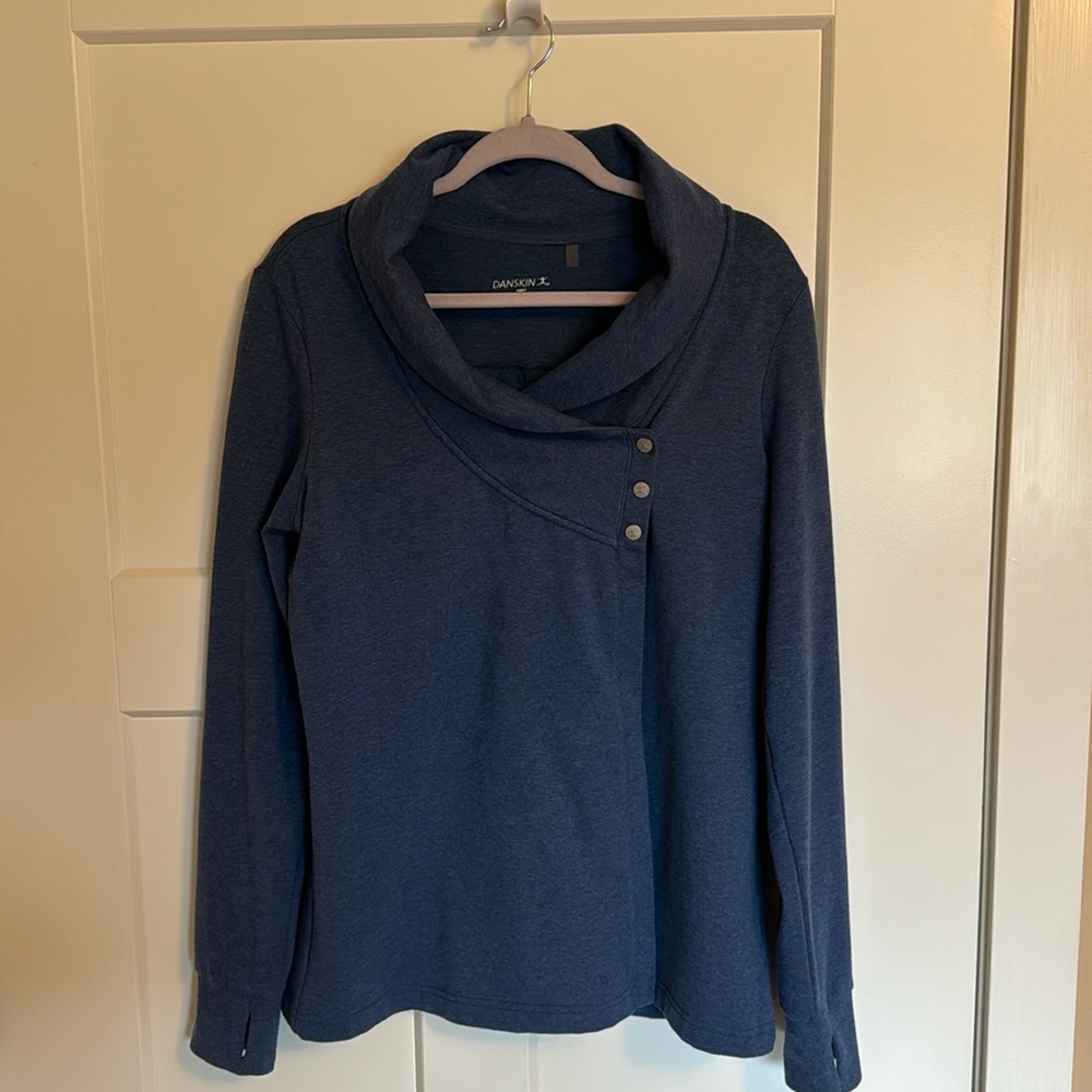 Danskin, lightweight cowl neck sport jacket
